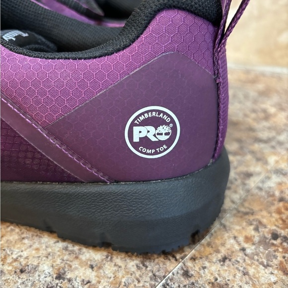 Timberland PRO Day One Radius Safety Toe Work Shoes Size 8 1/2 Purple Bl… - Picture 6 of 12